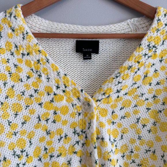 VICI Women's NWT NEW! Fresh as a Daisy Button Front Knit Cardigan Yellow… - Picture 12 of 14